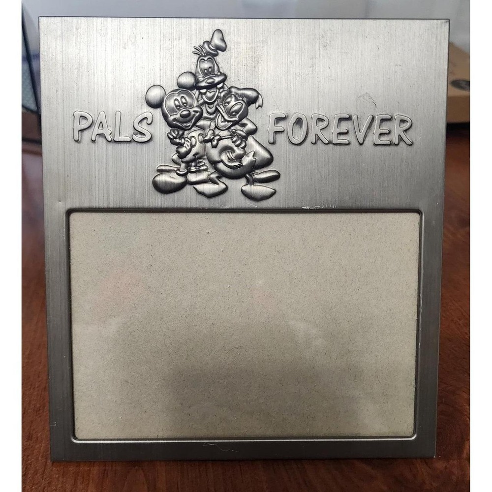 Disney Silver Colored Picture Frame "Pals Forever" holds  size 4x6 photo.